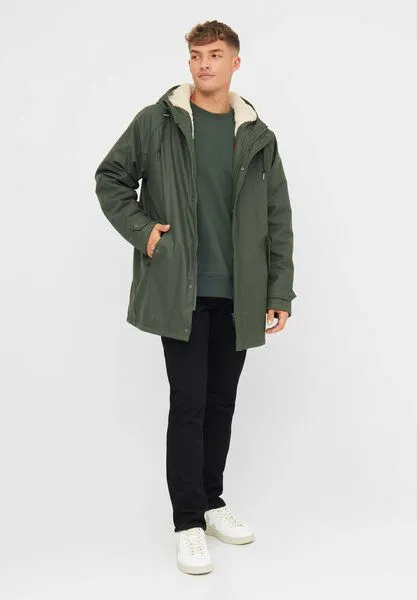 derbe derbe Winterjacke „Trekholm“, Olive/off white, – Produktbild 3 von 4