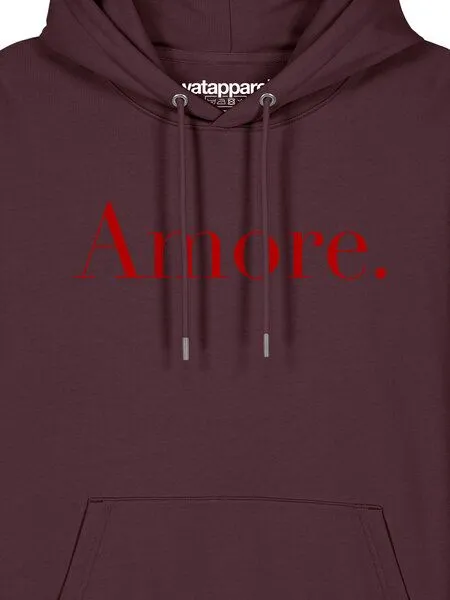 watapparel watapparel Hoodie Unisex Amore, Red brown, – Produktbild 3 von 4