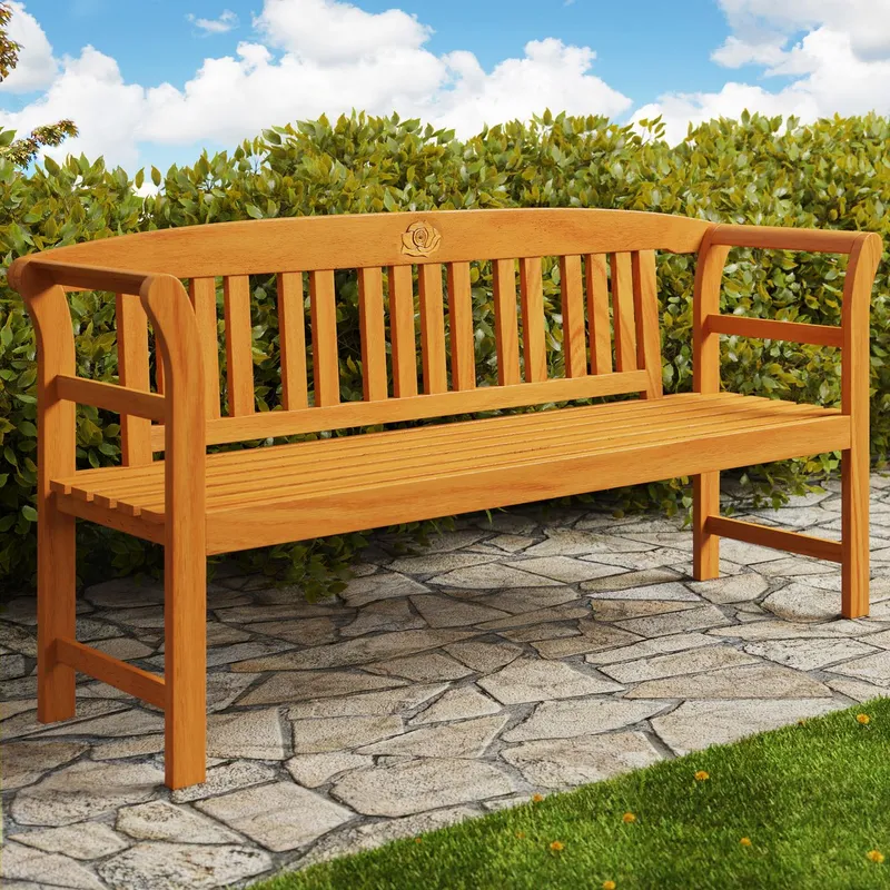 Casaria® Casaria Deuba Gartenbank Rose 155cm Eukalyptus Hartholz – Produktbild 1 von 1