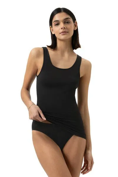 mey Mey Basic Top Modal Pure, Schwarz, – Produktbild 1 von 3