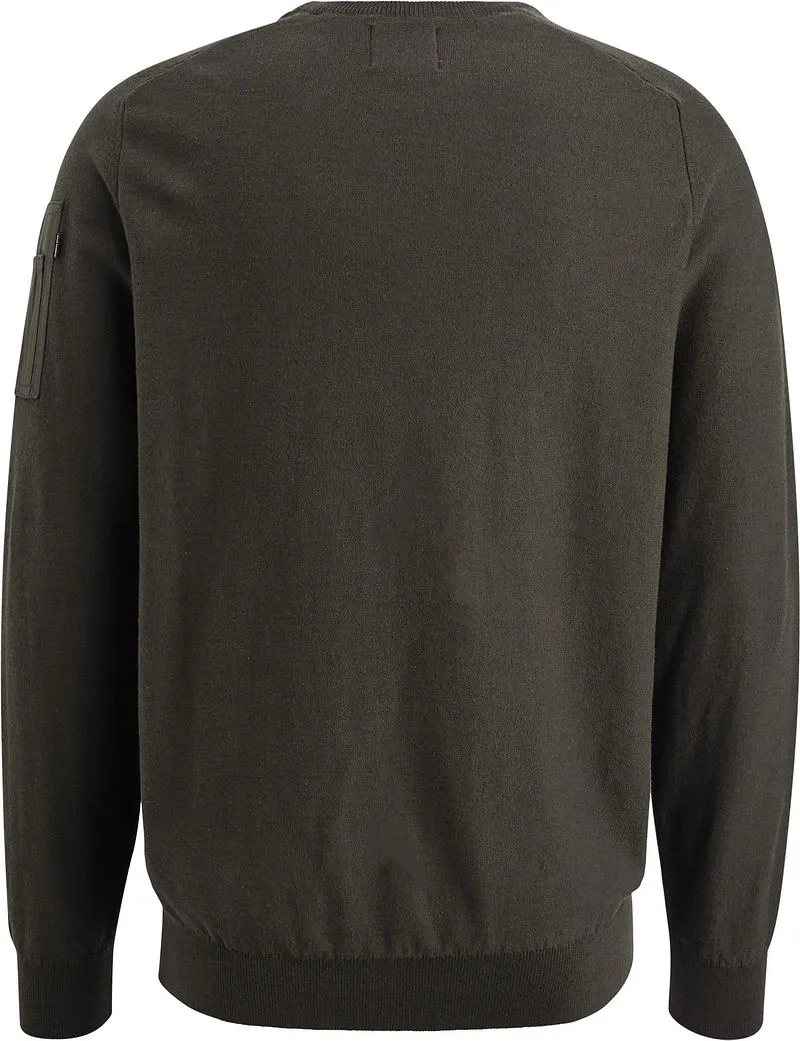 PME Legend PME Legend American Classic Pullover Beluga Grün - Größe M, Dunkelgrün, – Produktbild 5 von 5