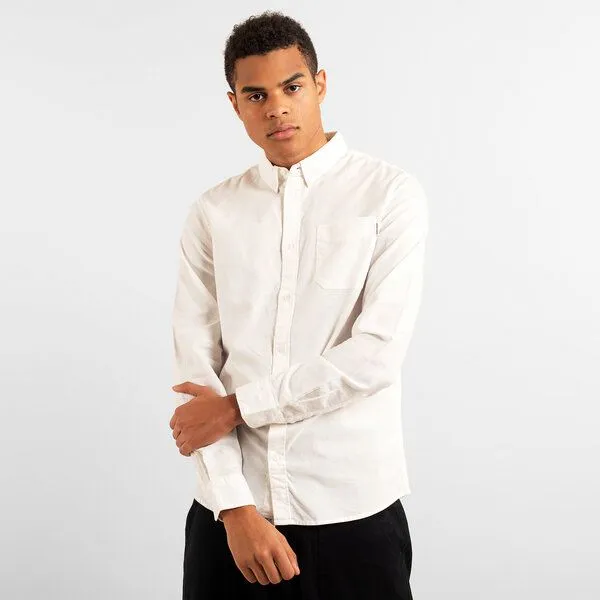 Dedicated DEDICATED Hemd - Varberg Oxford, Weiß, – Produktbild 4 von 4