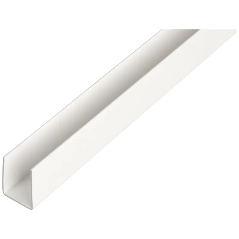 Alberts ALBERTS U-Profil, PVC weiß, LxBxHxS 1000 x 21 x 20 x 1 mm – Produktbild 1 von 1