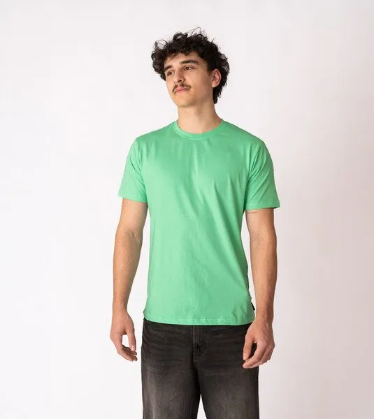 Gary Mash GARY MASH Herren Basic T-Shirt aus Biobaumwolle, Kräftiges mintgrün, – Produktbild 4 von 4