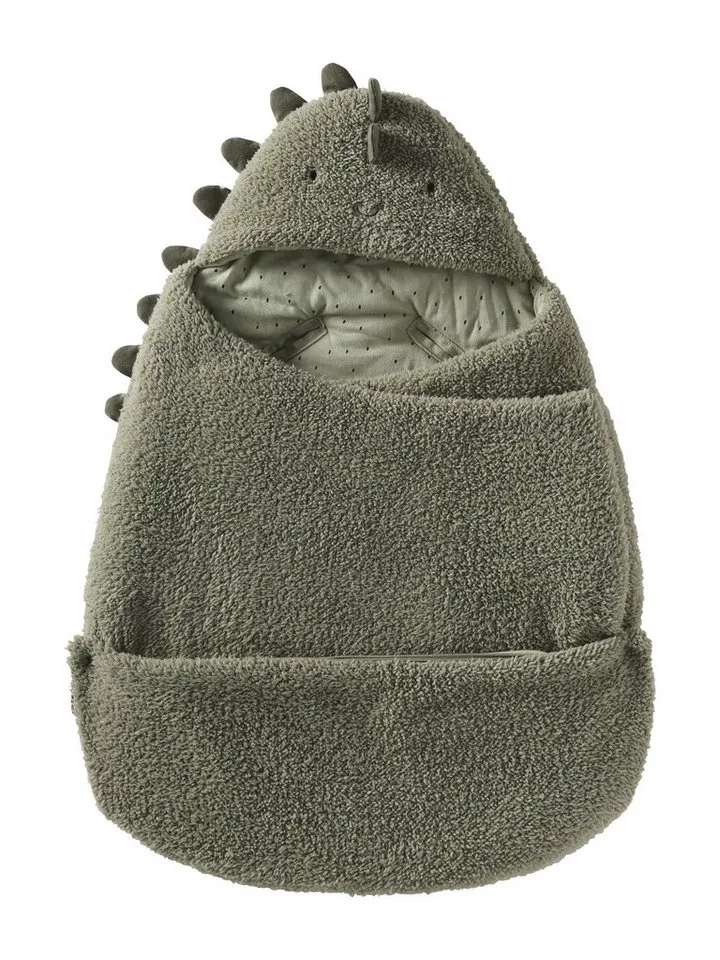 Vertbaudet Vertbaudet Fußsack 2-in-1 Baby Ausfahrsack/Wickelunterlage, Plüsch, 1er-Pack, Weiß, – Produktbild 2 von 5