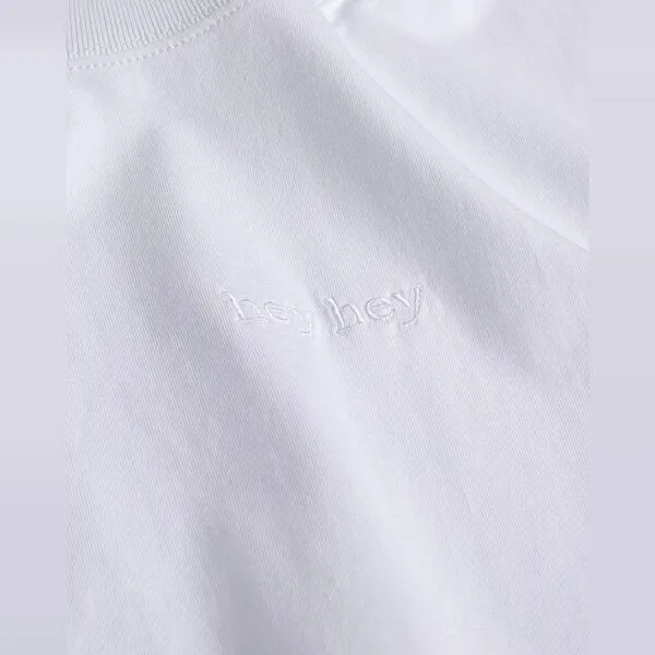 hey hey studios hey hey studios Damen Oversize T-Shirt „Essential Weiß“ aus Bio-Baumwolle, Weiß, – Produktbild 4 von 4