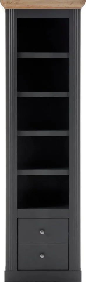 OTTO home Regal Westminster, Garderobenschrank, Wohnzimmerschrank, Mehrzweckschrank, Schrank, Metallgriffe, vielseitig einsetzbar, in 2 Farben erhältlich, Grau, – Produktbild 4 von 4