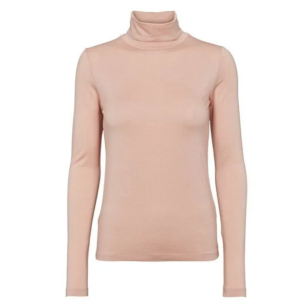 Basic Apparel Basic Apparel Rollkragenshirt - Joline T-Neck - aus Tencel, Rosa (rose dust), – Produktbild 1 von 1