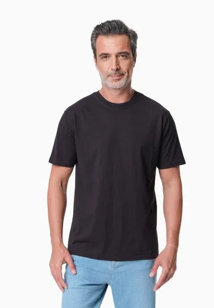 ORGANICATION ORGANICATION TAYLANN | Basic T-Shirt aus Bio-Baumwolle, Black, – Produktbild 1 von 4
