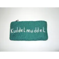 short'n'pietz short'n'pietz handgefilzte Federtasche oder Kosmetiktäschchen mit Reißverschluß, Flaschengrün, – Produktbild 1 von 1