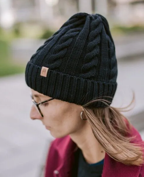 Kopyto Kopyto SCHAFE - Mütze aus 100% RWS Merinowolle RWS Mulesingfrei, Unisex, Schwarz, – Produktbild 1 von 1
