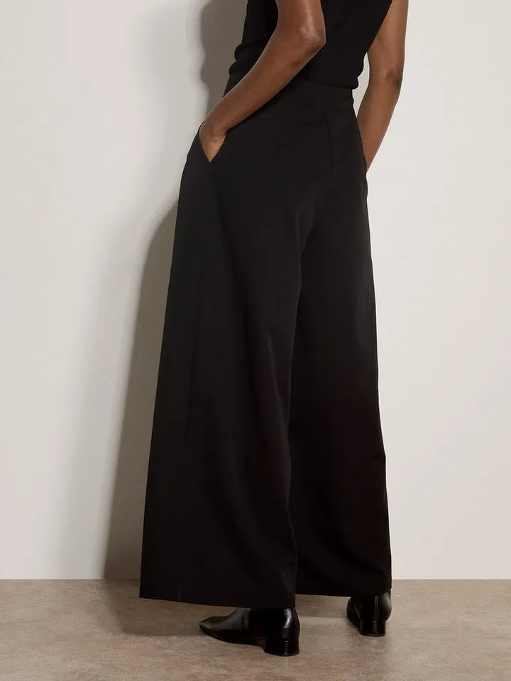 Apricot Apricot Stoffhose Weite Hose mit Plissee, Schwarz, – Produktbild 4 von 4