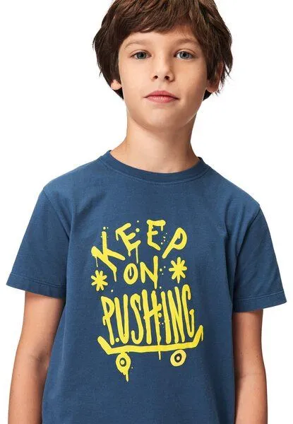 Band of Rascals Band of Rascals Keep On Pushing T-Shirt, Blue, – Produktbild 3 von 4