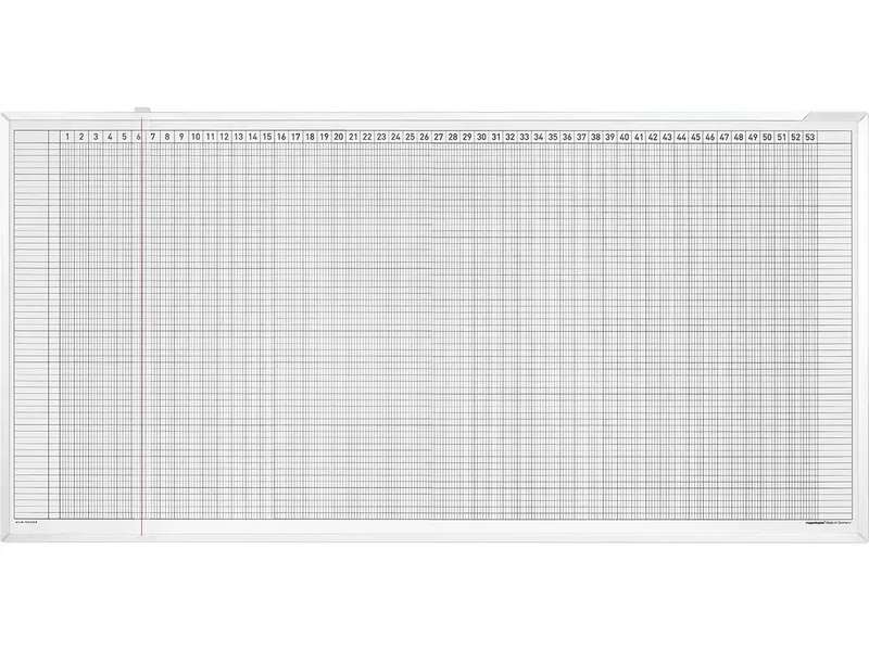 magnetoplan magnetoplan Whiteboard, Plantafel für Aktivitäten- und Urlaubsplaner für 30 Personen – Produktbild 2 von 3