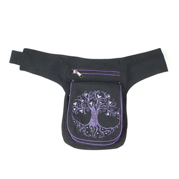 short'n'pietz short'n'pietz handgenähte Gürteltasche mit verstellbarem Gürtel, Lila, – Produktbild 2 von 7