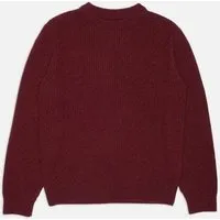 Nudie Jeans Nudie Jeans Strickpullover - August Rib Wool - aus biologischer Wolle, Burgundy, – Produktbild 1 von 1