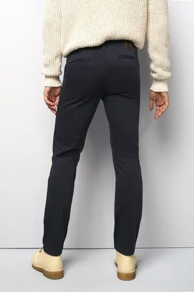 M 5 BY MEYER M 5 BY MEYER Sportliche Chino im Jersey Look, Blau (navy), – Produktbild 7 von 8