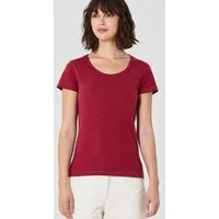 HempAge HempAge Damen T-Shirt mit Rollsaum Hanf/Bio-Baumwolle, Ruby(rot), – Produktbild 1 von 1