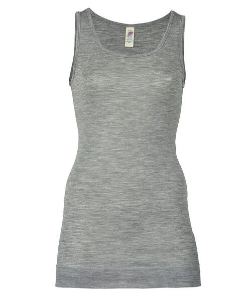 Engel Engel Natur Damen-Longshirt ärmellos Schurwolle Seide, Schwarz, – Produktbild 2 von 2