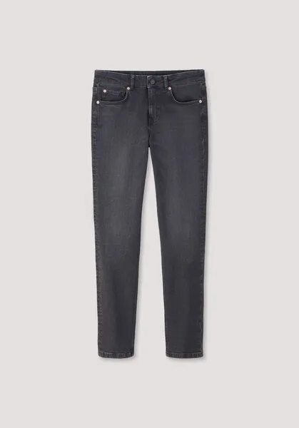 hessnatur hessnatur Jeans LEA Mid Rise Slim aus Bio-Denim, Black washed, – Produktbild 4 von 4