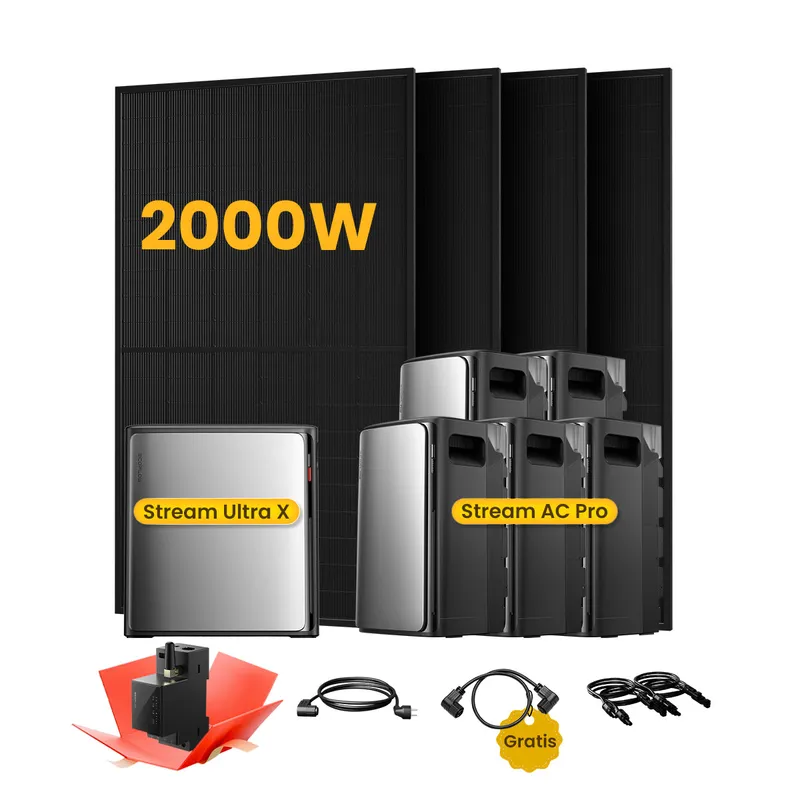 EcoFlow EcoFlow Stream Ultra X, All-in-One Speicher für Balkonkraftwerke, mit 4 x 500 Bifaziale Solarmodule, by Powerness - Stream Ultra X + 5 x Stream AC Pro | 13440Wh / Gratis Smart Meter / Selbstabholung – Produktbild 1 von 1