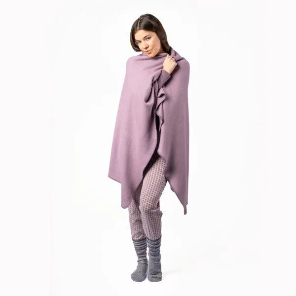 Living Crafts Living Crafts Fleece-Plaid - Cambridge, Mauve (lila), – Produktbild 2 von 4