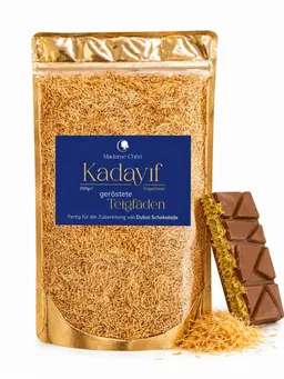 Madame Chéri Backzutat Kadayif geröstete Teigfäden 200g für Dubai Schokolade, geröstet, ohne Zusatzstoffe, ohne Palmöl – Produktbild 1 von 1