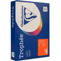 Clairefontaine 250 Blatt Clairfontaine Farbiges Kopierpapier "Trophee" 160 g/m², DIN A4, orange – Produktbild 1 von 1