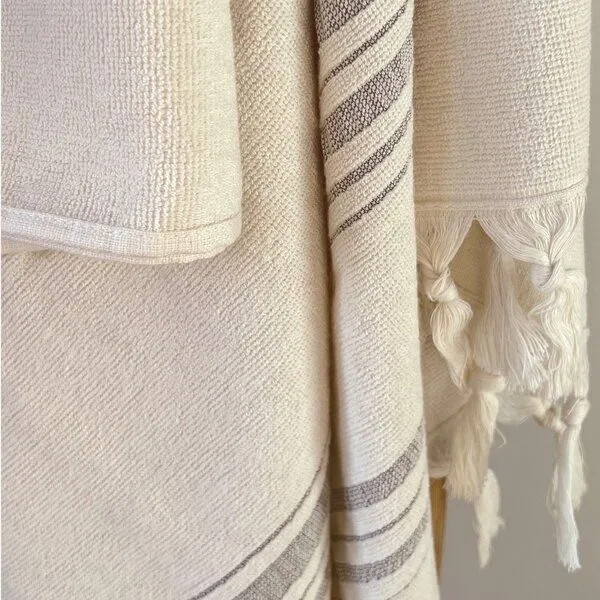 Karawan authentic Karawan authentic Fouta / Hammamtuch aus Biobaumwolle - Dolce Collection, Moonstone, – Produktbild 3 von 3