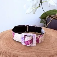 GOOPSI GOOPSI Hunde Halsband Upcycling aus Reissack, Halsband handgefertigt & Fairtrade, Beige, – Produktbild 1 von 1