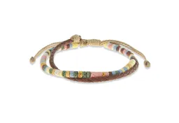 Made by Nami Armband Buntes Surferarmband Damen Herren mit Perlen geflochten verstellbar, aus Veganen Leder und Kunststoff – handgefertigt – sommerlich – Unisex – Produktbild 1 von 1