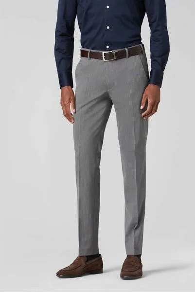 Meyer MEYER Feingabardine Bi-Stretch Chino, Grau (grau), – Produktbild 1 von 4