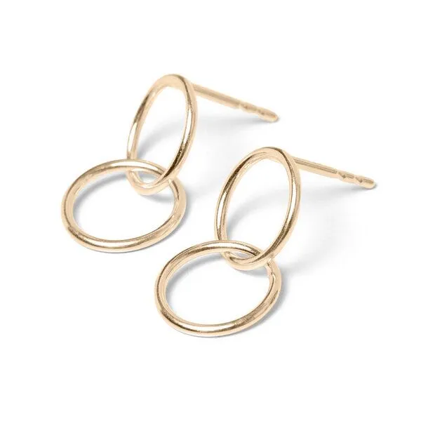 Jonathan Radetz Jewellery Jonathan Radetz Jewellery Stecker SPIRAL TWO, Gold 585, 14 Karat, Durchmesser 10 - 30 mm, Handmade in Germany – Produktbild 1 von 4