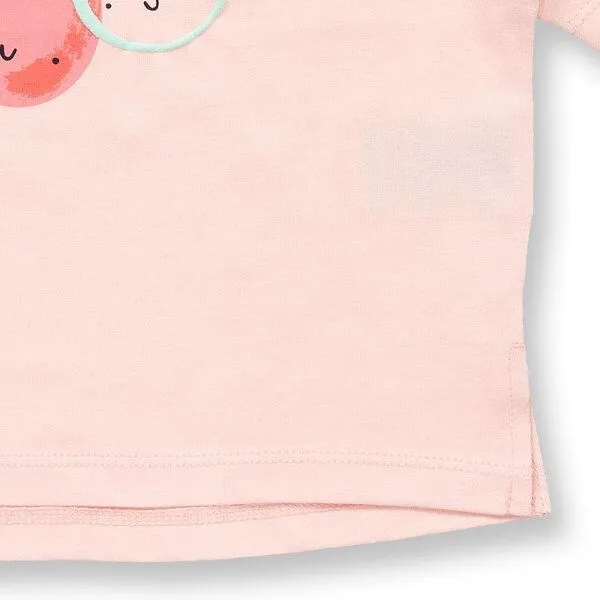 Sense Organics Sense Organics Baby T-Shirt, Modell SOPHIE, Birnendruck auf hellrosa, – Produktbild 4 von 4