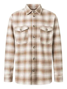 KnowledgeCotton Apparel KnowledgeCotton Apparel Herren Overshirt - FLANNEL LOOSE FIT CHECKERED SHIRT - GOTS – Produktbild 1 von 1