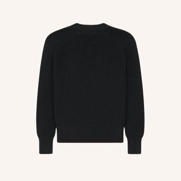 NORDLICHT NORDLICHT Grobstrick Cardigan aus 100% Baumwolle MARLA, Schwarz, – Produktbild 4 von 4