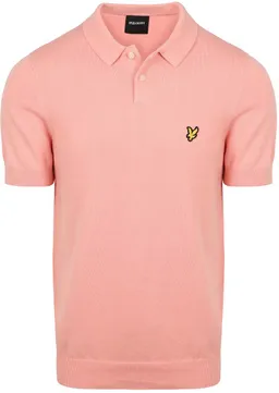 Lyle and Scott Lyle & Scott Strick-Poloshirt Grapefruit Rosa - Größe XL – Produktbild 1 von 1