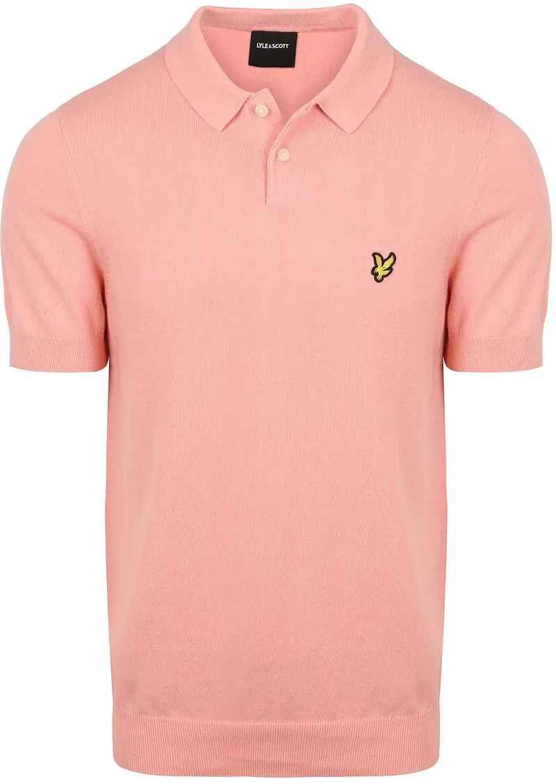 Lyle and Scott Lyle & Scott Strick-Poloshirt Grapefruit Rosa - Größe XXL, Pink, – Produktbild 1 von 5