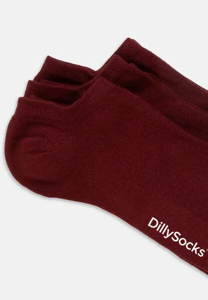 DillySocks DillySocks Sneakersocken „One Color Shorties“, Wine red, – Produktbild 4 von 4