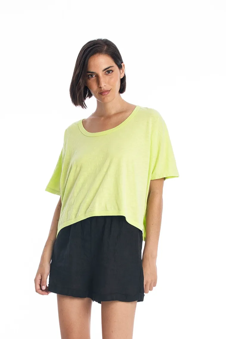 RAVENS VIEW IBIZA RAVENS VIEW IBIZA Damen vegan Top Square Limettengelb, Hellgelb, – Produktbild 2 von 2