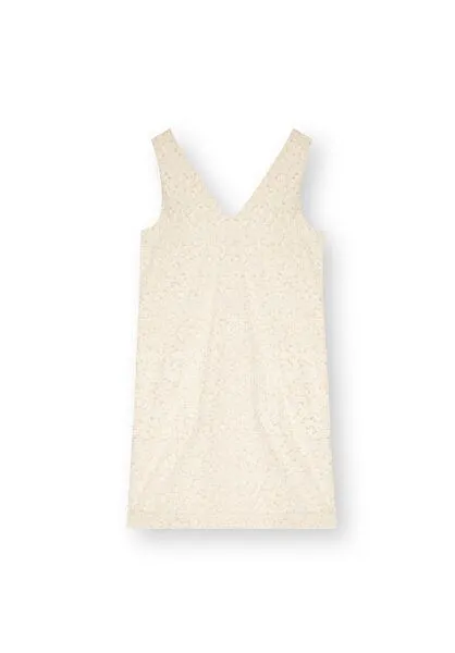THOKKTHOKK ThokkThokk Damen Kleid Bio Fair, Cloud cream fringes, – Produktbild 2 von 5