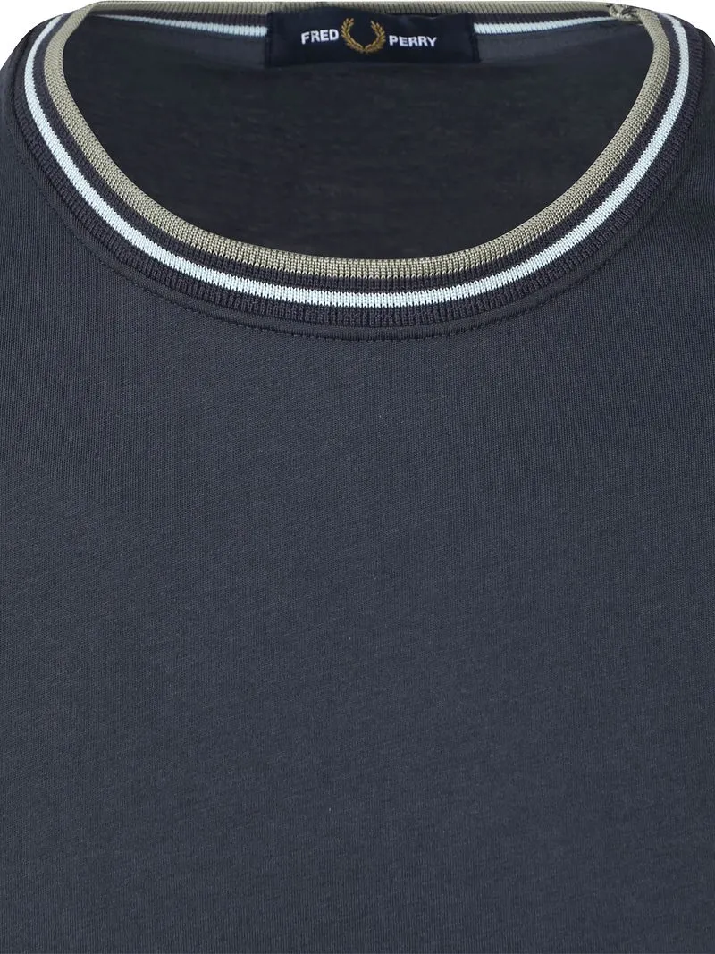 Fred Perry Fred Perry Twin Tipped T-Shirt Marine Z47 - Größe XL, Blau, – Produktbild 5 von 5