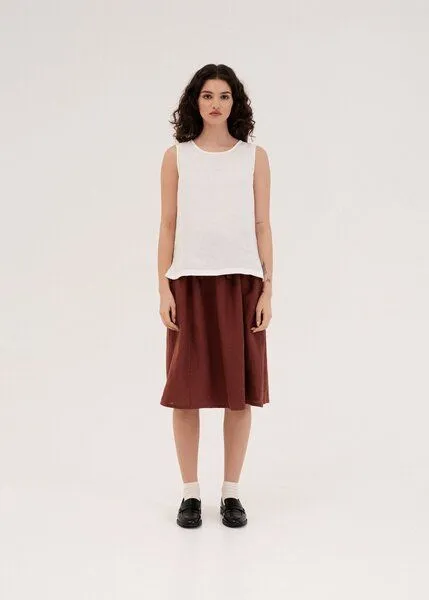 AmourLinen AmourLinen Klassisches Leinenoberteil COLETTE, Weiß, – Produktbild 1 von 4