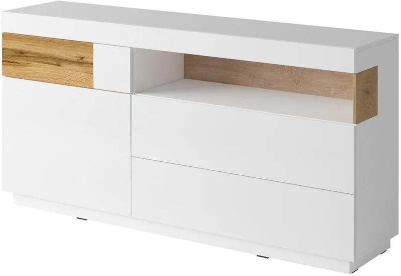 OTTO home Sideboard SILKE, Breite 169 cm, Weiß, – Produktbild 2 von 5