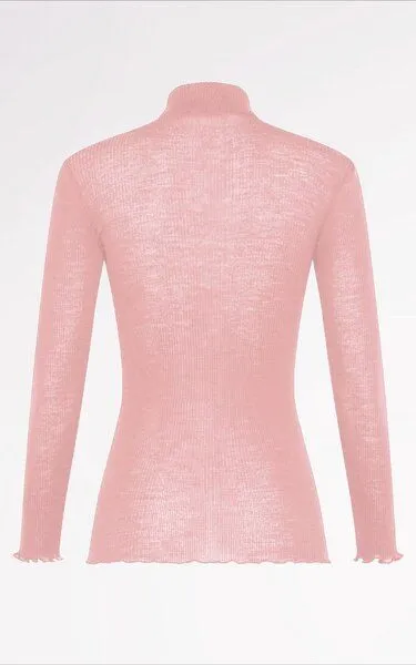 CASAGiN CASAGiN Rollkragenpullover aus Wolle, Rosa, – Produktbild 2 von 2