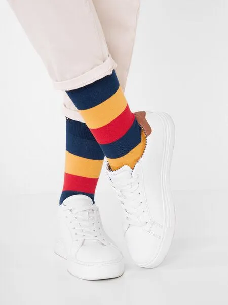 Natural Vibes Natural Vibes Bunte Socken Bio GOTS | Herren Damen Socken | Stripes, Sunset, – Produktbild 3 von 3