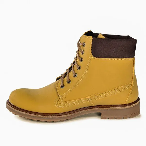 Fairticken Fairticken Gefütterte vegane Stiefel Unisex BEJA aus "NoBuck" (Microfaser), Hellbraun, – Produktbild 4 von 4