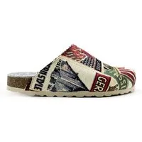thies Veganer "thies ® Eco World Travel Clog" aus gewebtem Textil, Grey (grau), – Produktbild 1 von 1