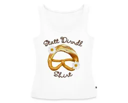 Spreadshirt T-Shirt Ersatz Dirndl Oktoberfest Premium Tank Top Damen (1-tlg) Normaler Schnitt für optimale Passform – Produktbild 1 von 1
