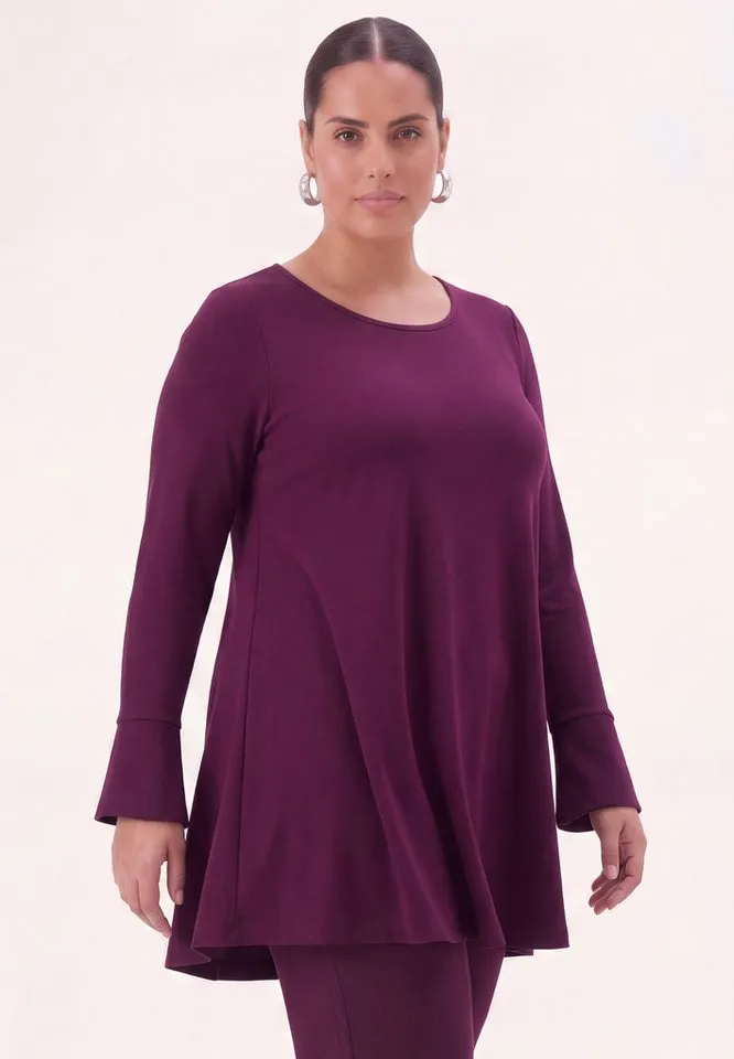 YOEK Tunika Damen Tunika mit Langarm, Lila, – Produktbild 3 von 4